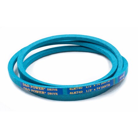 D&D 4LK740 74" Outside Length, 1/2" Top Width, 1 Ribs 4LK740